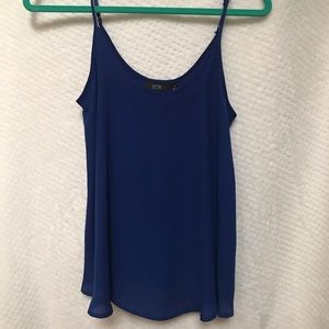 Sheer dressy tank top